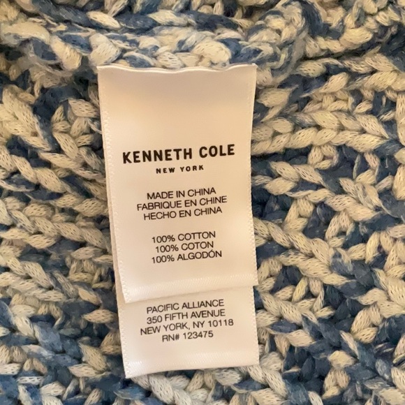 Blue and white chunky sweater, medium - Picture 4 of 4